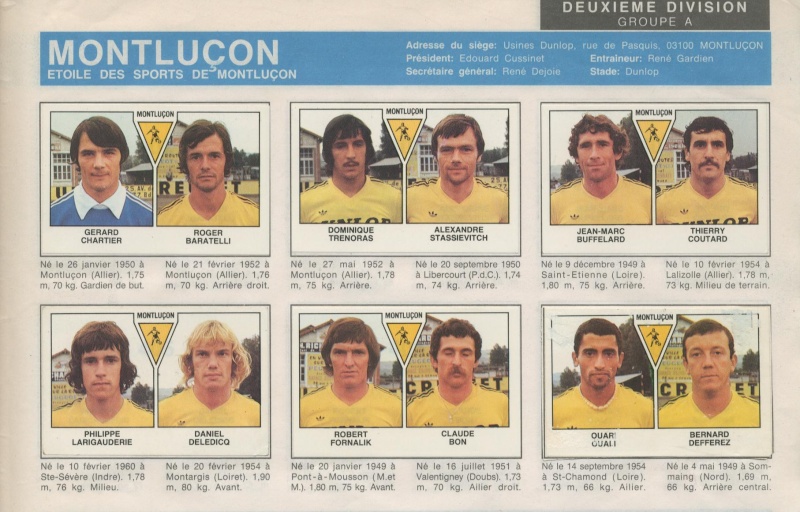 PANINI FOOT NOSTALGIE: Album Foot 1980-1981 Championnat de France