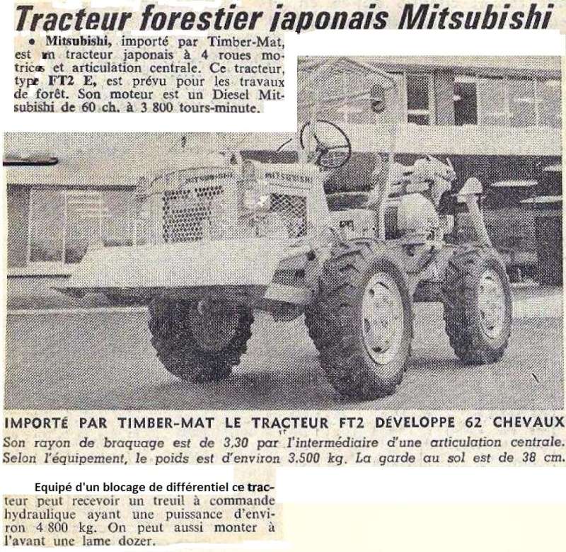 tracteur forestier mitsubishi