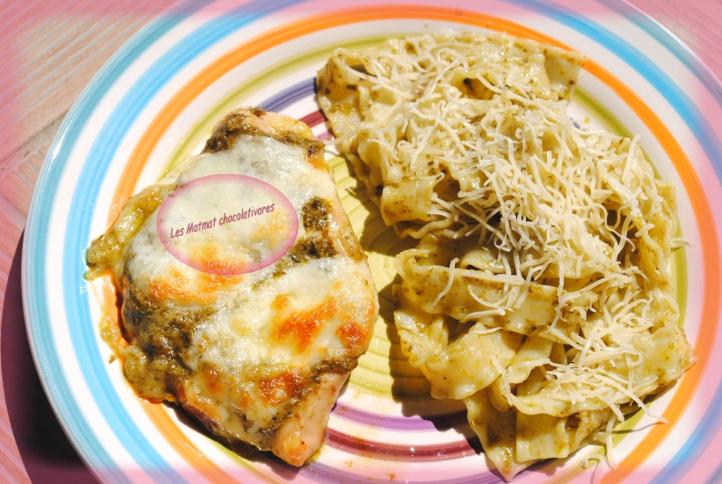 Poulet au pesto / mozzarella Les Matmat chocolativores