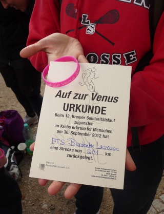 Urkunde Venuslauf 2012