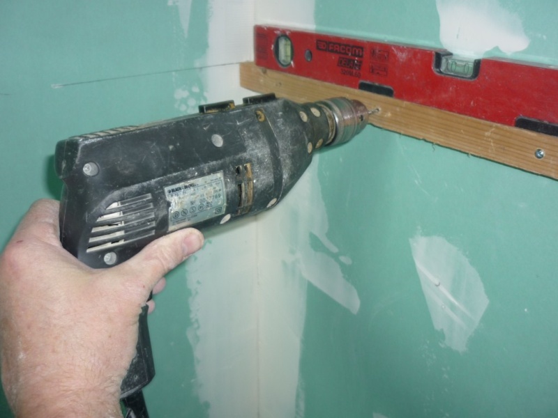 poser mitigeur dans placo douche italienne