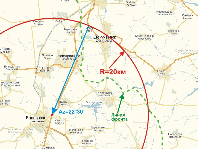 Владимировка волновахский район карта