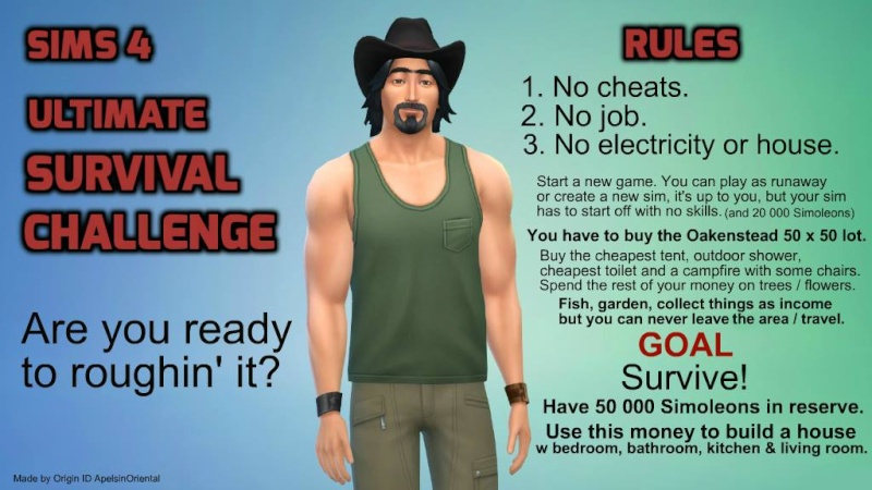 Sims 4 ultimate survival challenge